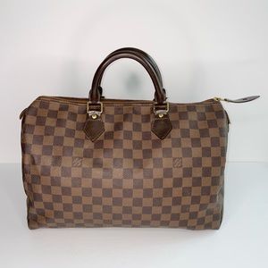 ($1000) Louis Vuitton Speedy 35 in Damier Ebene